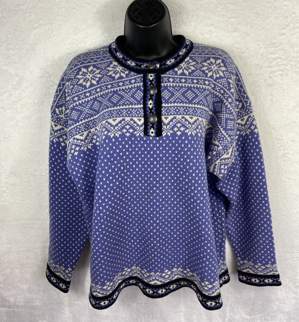 LL Bean Australian Merino Wool Sweater Women’s XL Vintage 90’s Fair Isle